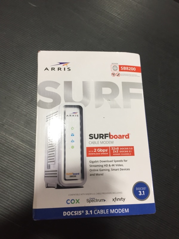 Photo 1 of ARRIS Surfboard SB8200 DOCSIS 3.1 Modem 