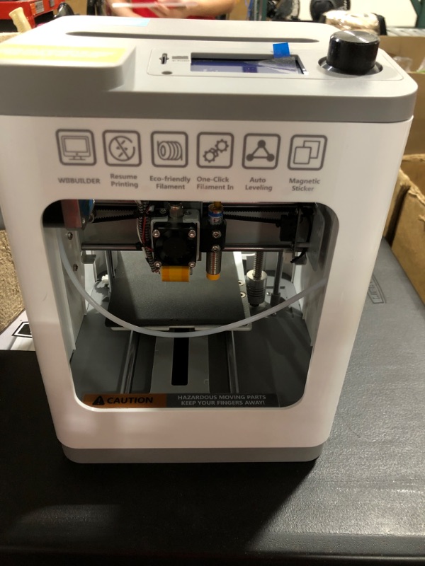 Photo 2 of WEEDO TINA2 Mini 3D Printer for Kids and Beginners, Full Auto Leveling, Fully Assembled, Removable Build Plate, Small Enclosed FDM 3D Printers for Home Use, PLA/TPU Filament Supported
