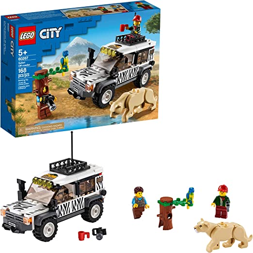 Photo 1 of LEGO City Safari Off-Roader 60267 Off-Road Toy, Cool Toy for Kids (168 Pieces)
