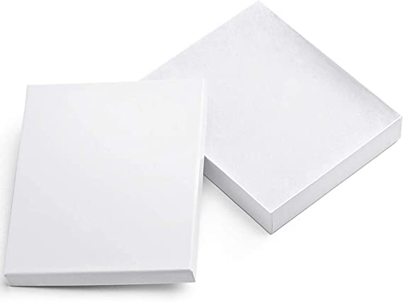 Photo 1 of 8x5.5x1.25 Cotton Filled Jewelry Gift Boxes, Kraft Cardboard Jewelry Boxes, Jewelry Gift Box for Necklace, Earring, Bracelet, Accessories, Bulk Jewelry Box for Small Business & Boutique, White 20 Pcs
