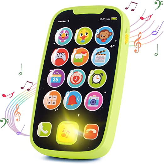 Photo 1 of HISTOYE Baby Toy Phone for 1 2 Year Old Boy Girl Fake Phone Toys with Music Baby Cell Phone Toys 6 to 12 Months Light Up Play Phone for Babies Kids Toddlers Educational Learning Toys Gifts
