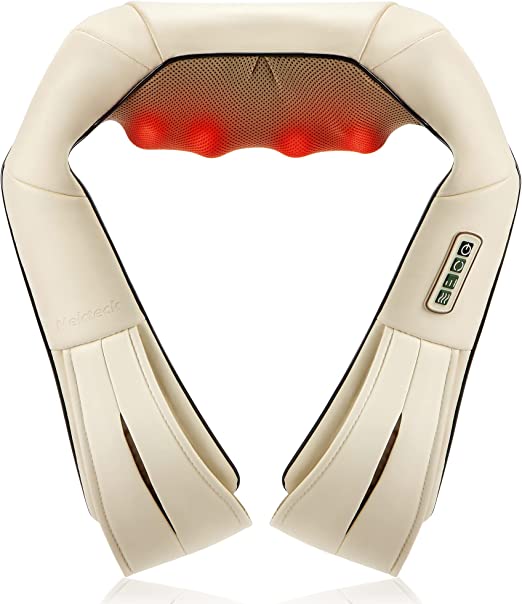 Photo 1 of Nekteck Shiatsu Neck and Back Massager with Soothing Heat, Electric Deep Tissue 3D Kneading Massage Pillow for Shoulder, Leg, Full Body Muscle Pain Relief, Car, Office and Home Use
