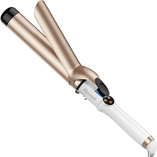 Photo 1 of Hoson 1 1/2 Inch Curling Iron Large Barrel, 1.5 Long Barrel Curling Wand Dual Voltage, Ceramic Tourmaline Coating with LCD Display, Glove Include
