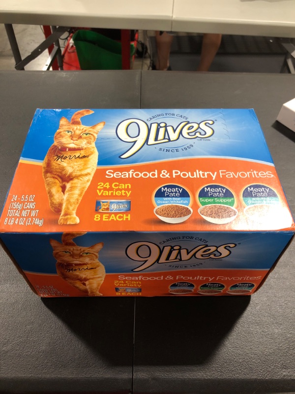 Photo 3 of 9Lives Variety Pack Favorites Wet Cat Food, 5.5 Ounce Cans
BB JAN 02 2022 