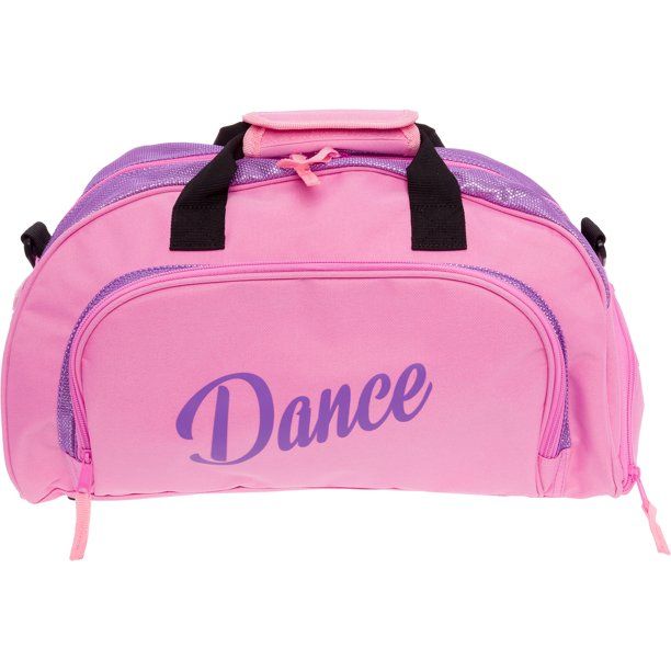 Photo 1 of Silver Lilly Women S Nylon Dance Duffel Gym Bag W/ Shoe Compartment (Pink / Purple One Size)