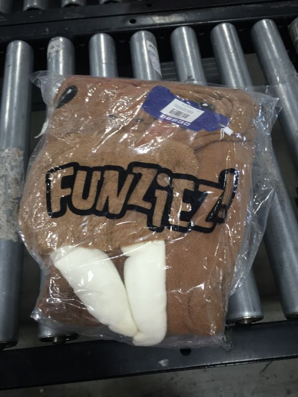 Photo 2 of FUNZIEZ! - Walrus Costume - Animal Pajamas - Adult Loungewear (Brown Small)
