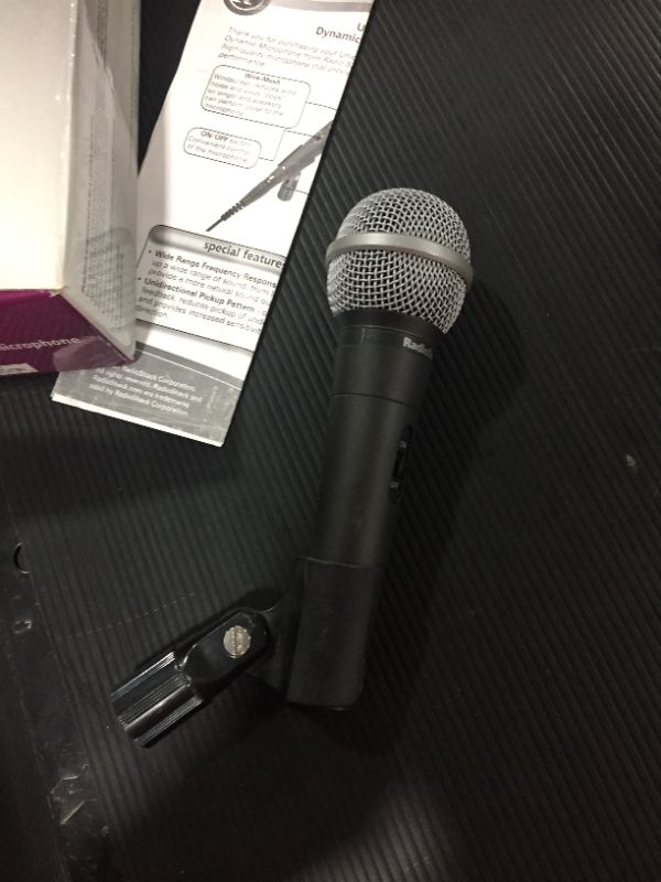 Photo 2 of RadioShack Black Chromatic Plated Super-Cardioid Dynamic Microphone 33-3043
