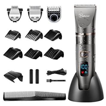 Photo 1 of Hatteker Mens Beard Trimmer Cordless Hair Trimmer Hair Clipper Detail Trimmer 3 In 1 for Men Hair Cutting Kit Men's Grooming Kit Waterproof
