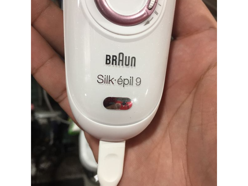 Photo 3 of Braun Epilator Silk-épil 9 9-880, Facial Hair Removal for Women, Wet & Dry, Facial Cleansing Brush, Women Shaver & Trimmer, Cordless, Rechargeable, 
