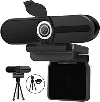 Photo 1 of 4K Webcam, Webcam 8MP HD Computer Camera with Microphone, Pro Streaming Web Camera with Privacy Shutter and Tripod, Desktop Laptop USB Webcams
