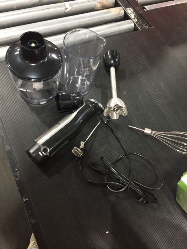 Photo 2 of 20-Speed Immersion Blender, LIMENT 5-in-1 Multi-Purpose Hand Blender, Heavy Duty & Low-Noise DC Motor, With Food Chopper, Whisk, Milk Frother, Mixing Beaker Attachments, 304 Stainless Steel, BPA-Free
