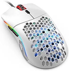 Photo 1 of Glorious Gaming Mouse - Model O 67 g Superlight Honeycomb Mouse, Matte White Mouse
