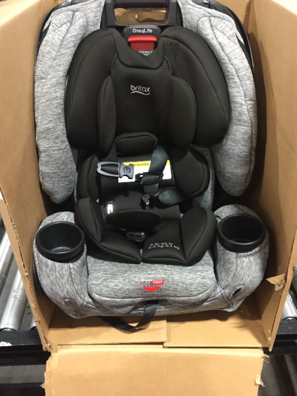 Photo 2 of Britax One4Life ClickTight All-in-One Car Seat– Infant, Convertible, Booster – 5 to 120 Pounds - SafeWash Fabric, Drift