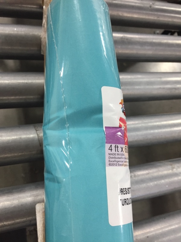 Photo 2 of Colorations Prima-Color Fade-Resistant Paper Roll - Turquoise 48" X 60' (ONE ROLL ONLY)
