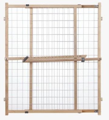 Photo 1 of Wide Wire Mesh Pet Gate-Color:White
