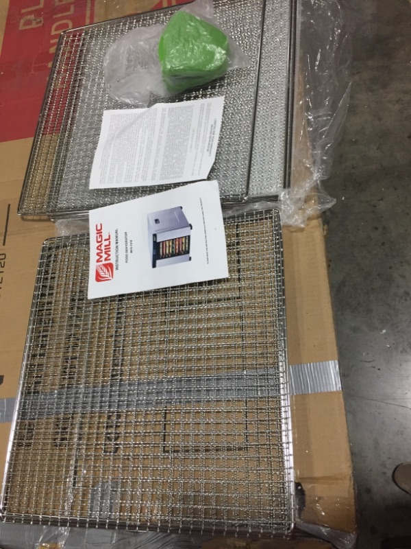 Photo 3 of Magic Mill Commercial Food Dehydrator Machine | Adjustable Timer and Temperature Control | Dryer for Jerky, Herb, Meat, Beef, Fruit and Vegetables | Over Heat Protection | 10 Stainless Steel Trays
