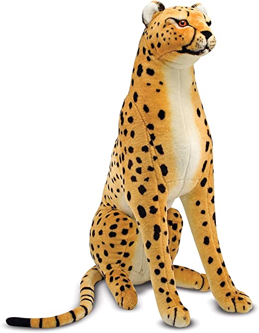 Photo 1 of Melissa & Doug Giant Cheetah - Lifelike Stuffed Animal (Stands Nearly 3 Feet Tall)
