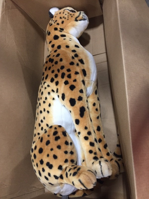 Photo 2 of Melissa & Doug Giant Cheetah - Lifelike Stuffed Animal (Stands Nearly 3 Feet Tall)
