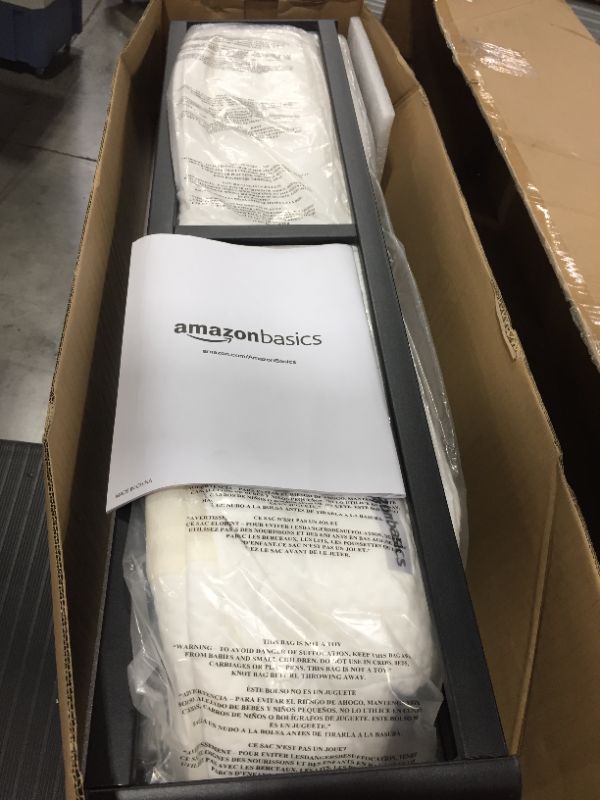 Photo 1 of Amazon Basics Mattress Foundation / Smart Box Spring for Twin Size Bed, Tool-Free Easy Assembly - 9-Inch, Twin
