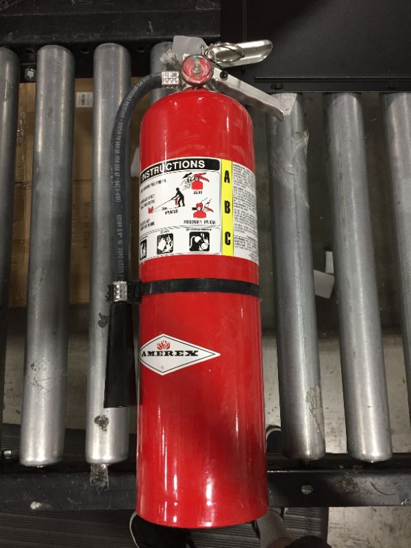 Photo 2 of Amerex B456 ABC Dry Chemical Fire Extinguisher with Aluminum Valve, 10 lb. by Amerex Corporation EXP 2022