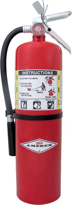 Photo 1 of Amerex B456 ABC Dry Chemical Fire Extinguisher with Aluminum Valve, 10 lb. by Amerex Corporation EXP 2022