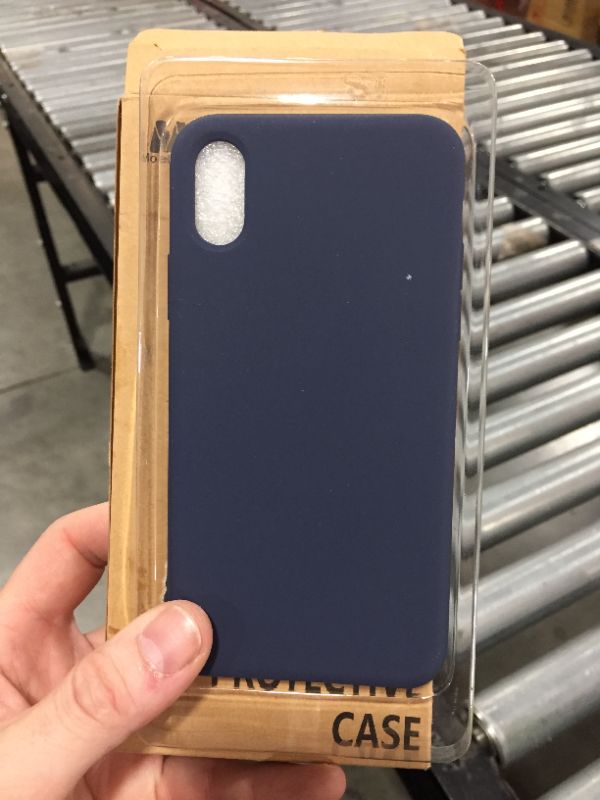 Photo 1 of iPhone X case, Moleboxes iPhone 10 Silicone Slim Fit Rugged Case Heavy Duty Protection Shockproof Soft Touch Drop Protection Anti-Scratch (Blue)
