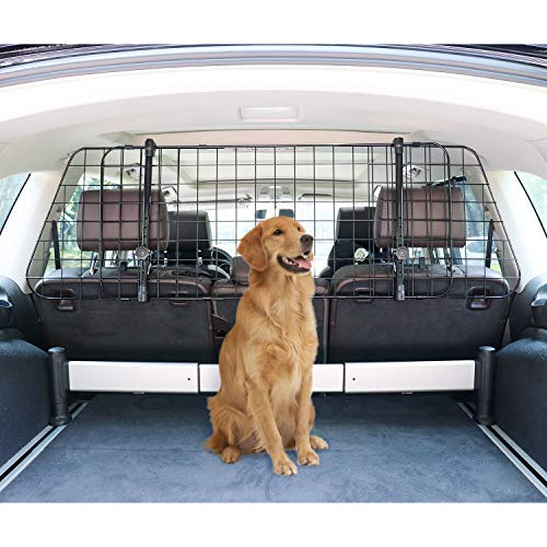 Photo 1 of Amazon Basics Adjustable Dog Car Barrier - 16-Inch, Black
