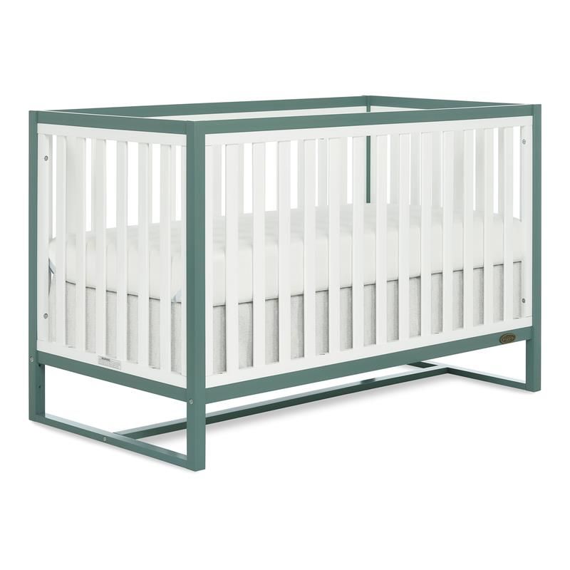 Photo 1 of Dream on Me Arlo Modern Wood 5-in-1 Convertible Crib in Jungle Green
