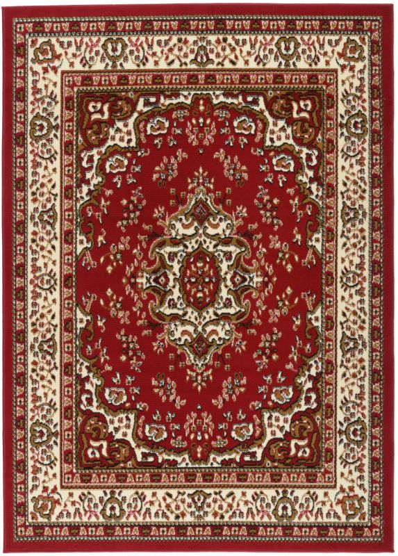 Photo 1 of Antep Rugs Kashan King Collection HIMALAYAS Oriental Area Rug Maroon and Beige
