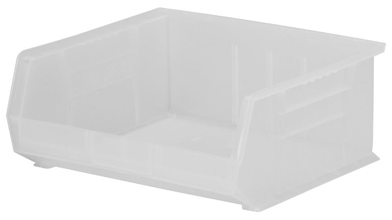 Photo 1 of Akro-Mils 30270 AkroBins Plastic Storage Bin Hanging Stacking Containers, (18-Inch x 16-Inch x 11-Inch), Clear, (3-Pack)
