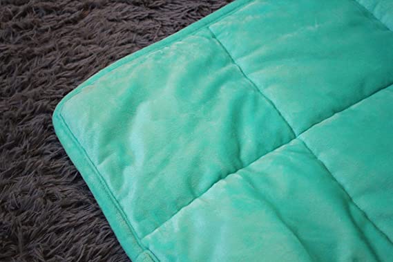 Photo 1 of ALANSMA Reversible Weighted Blanket for All Season, Luxury Velvet, Warm and Cool, Adult Kids 10Lb Weighted Blanket, Enjoy Sleeping Anywhere(Green, 48''x72''10lbs)
