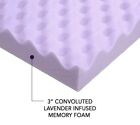 Photo 1 of Best Price Mattress 3 Inch Egg Crate Memory Foam Mattress Topper with Soothing Lavender Infusion, CertiPUR-US Certified, Queen (2018973)
