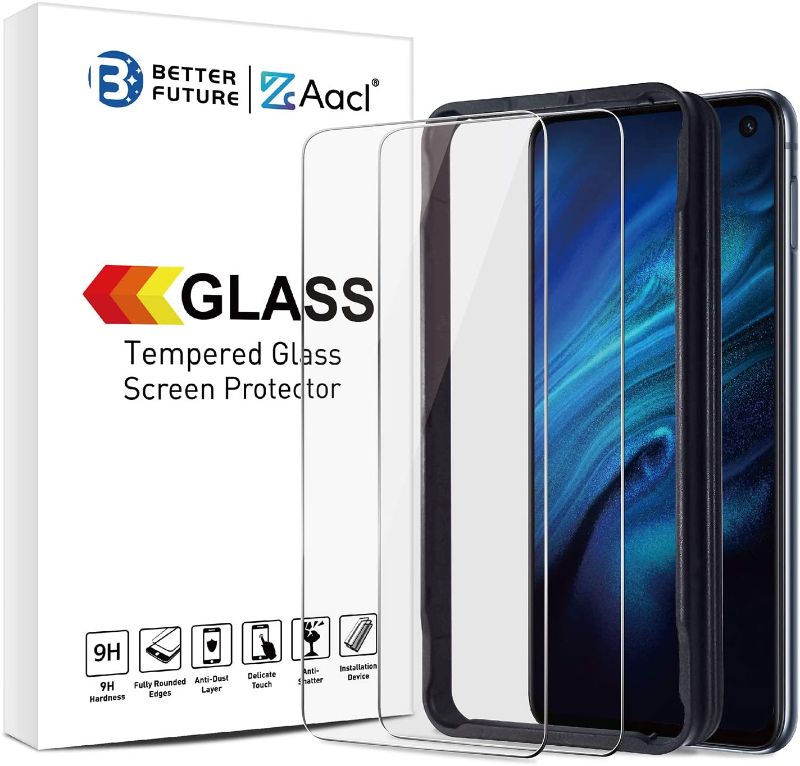 Photo 1 of Screen Protector for Samsung Galaxy S10E,5.8 Inch,2 Pack,Tempered Glass Film,Crystal Clear(2)