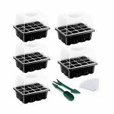 Photo 1 of Wrexat Seed Trays Seedling Starter Tray- Humidity Adjustable with Dome,