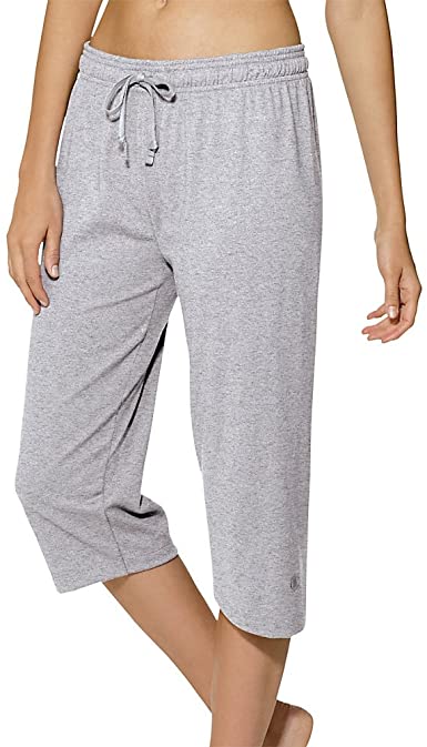 Photo 1 of -SIZE LARGE-Champion Women's Cotton Jersey Capris (oXFORD gRAY)
