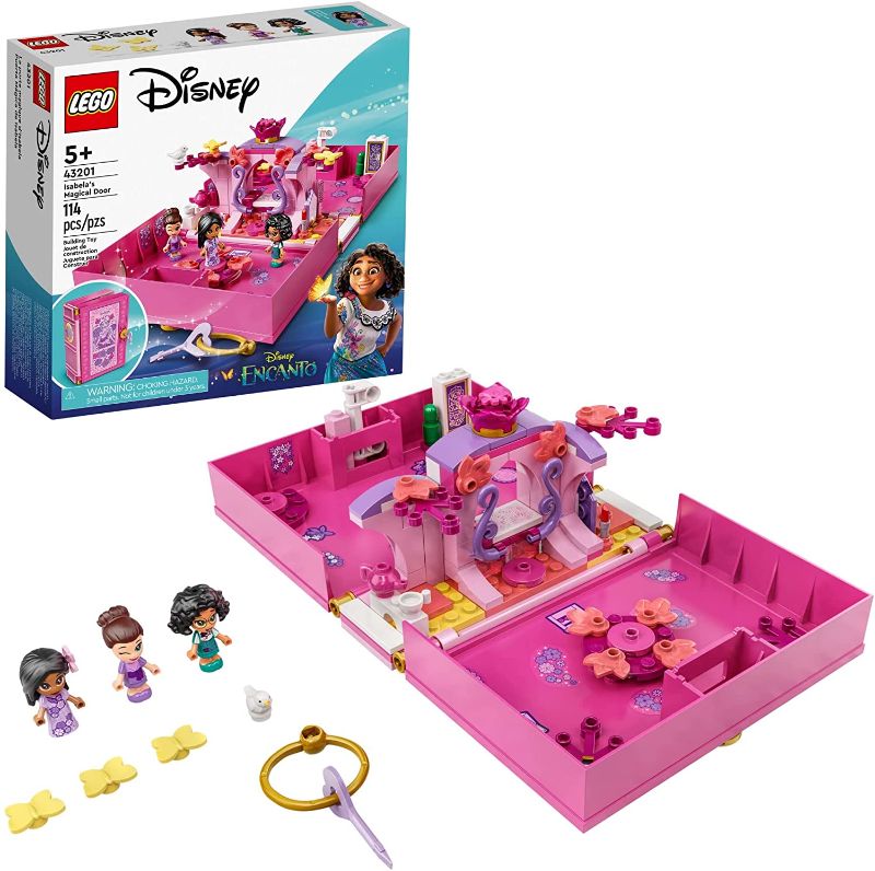 Photo 1 of LEGO Disney Encanto Isabela’s Magical Door 43201 Building Kit; A Great Construction Toy for Independent Play, with Butterflies, Bird and Memorable Characters in a Foldable Flower Room (114 Pieces)