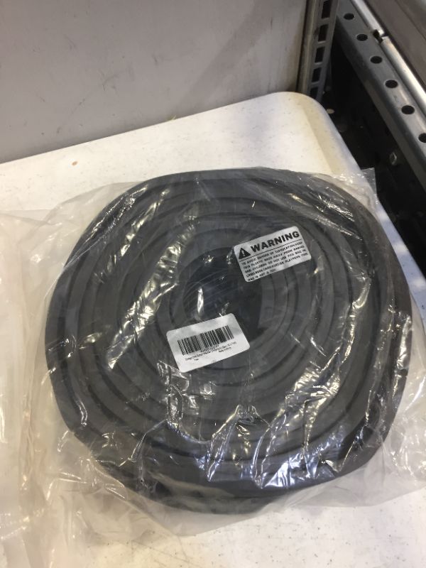 Photo 4 of 16.5 Feet Garage Door Seals Bottom Rubber Weather Stripping Kit Seal Strip Replacement,Universal Weatherproof Threshold Buffering Sealing Rubber 5/16" T Ends, 3 3/4" Width
