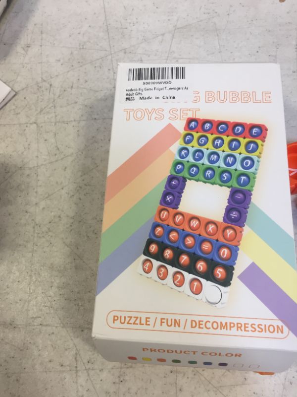 Photo 2 of 44Pcs Big Fidget Blocks, vodvob Push Pop Bubble Fidget Sensory Toy, Simple Dimple Building Blocks Decompression Autism Toys for Kids, Children and Teenagers
