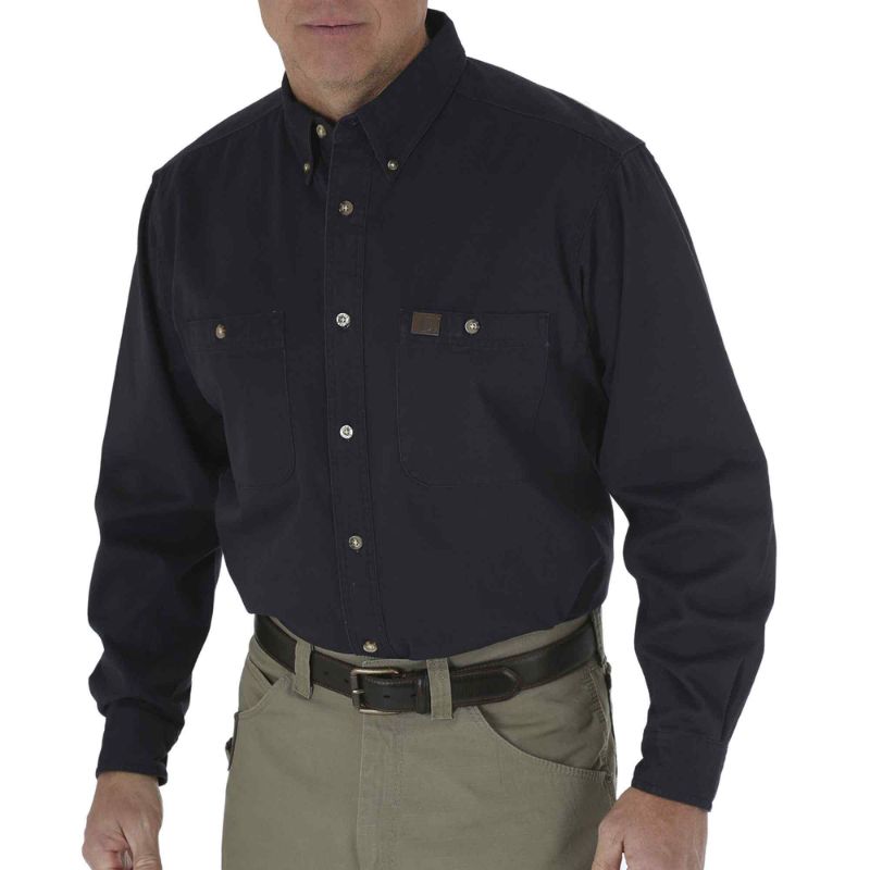 Photo 1 of Wrangler Men's Riggs Workwear Twill Button Down Work Shirt Navy Blue, X-Large - Men's Longsleeve Work Shirts at Academy Sports
Size: XL
