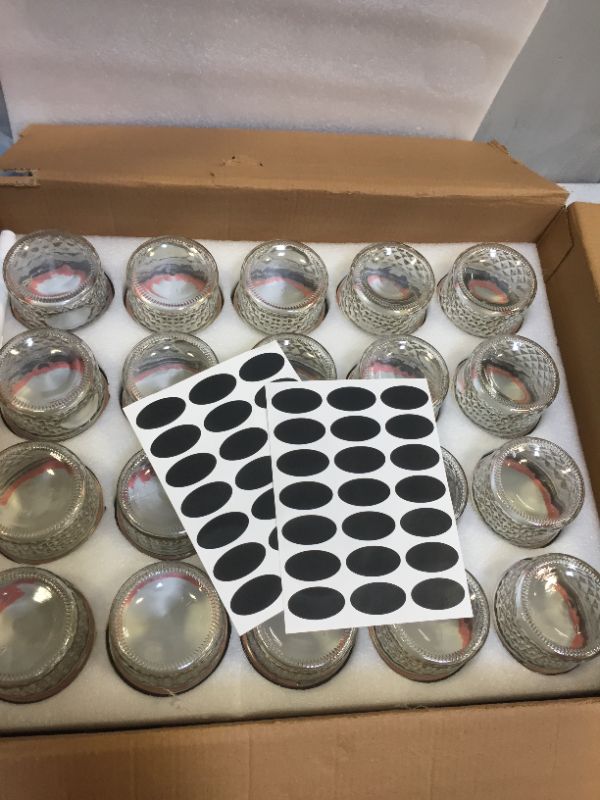 Photo 2 of 4 OZ GLASS JARS WITH LID (40 PACK)