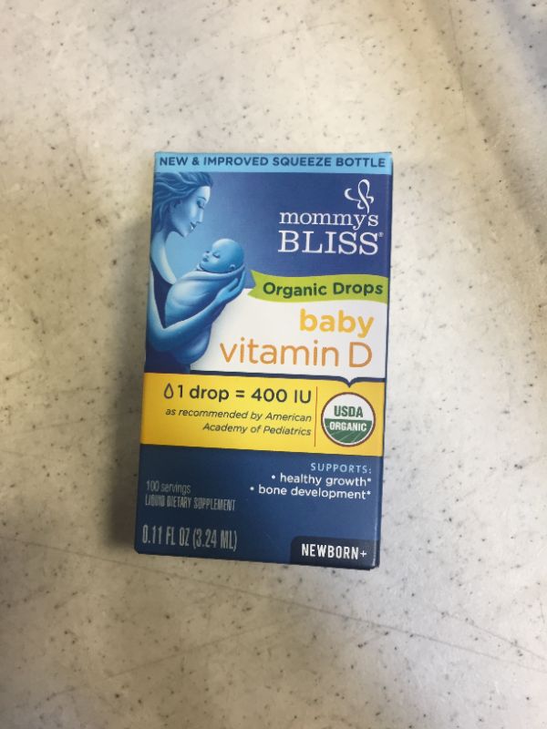 Photo 3 of Organic Baby Vitamin D Drops 100 Servings
EXP 02/2023 (FACTORY SEALED)