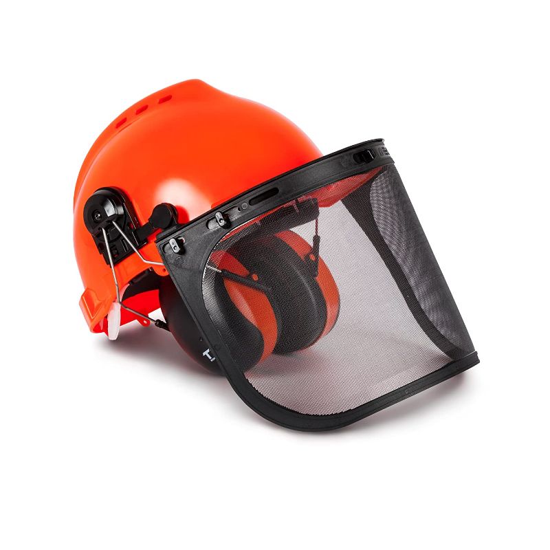 Photo 1 of  TR Industrial Forestry Safety Helmet and Hearing Protection System (Orange)
