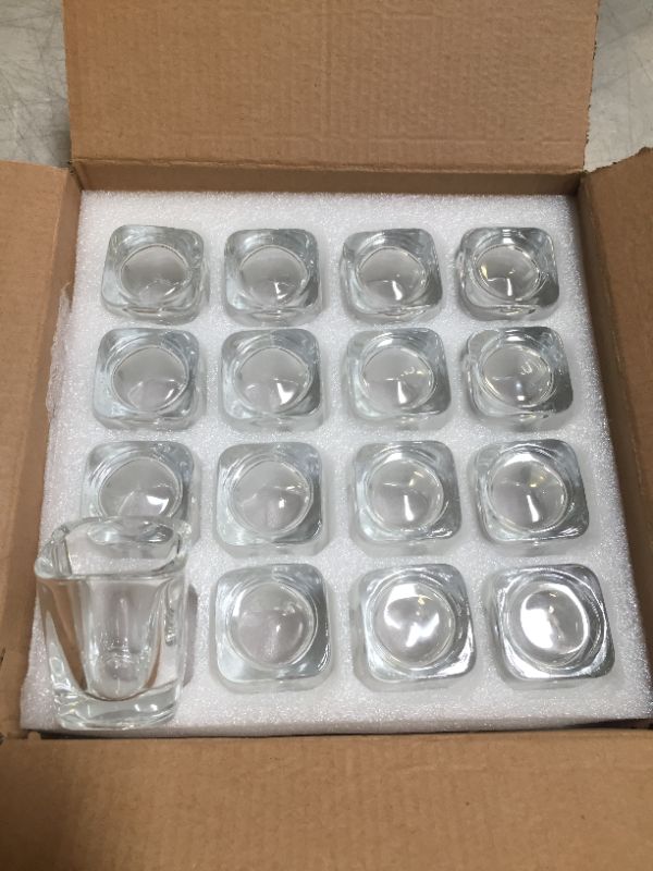 Photo 2 of 2 Ounce Heavy Base Shot Glass Set,QAPPDA Whisky Shot Glasses 2 oz,Mini Glass Cups For liqueur,Double Side Cordial Glasses,Tequila Cups Small Glass Shot Cups Set Of 16 KTY1502…
