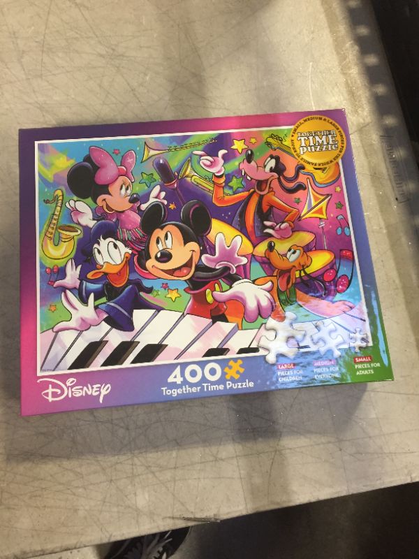 Photo 2 of Ceaco - Disney - Together Time Collection - Fab Five Music Concert - 400 Piece Jigsaw Puzzle

