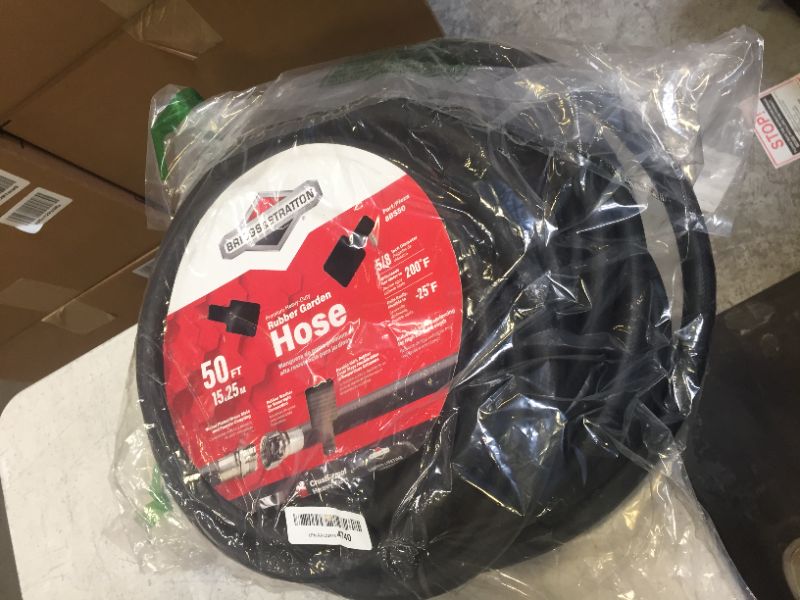 Photo 2 of Briggs and Stratton 8BS50 50-Foot Premium Heavy-Duty Rubber Garden Hose
