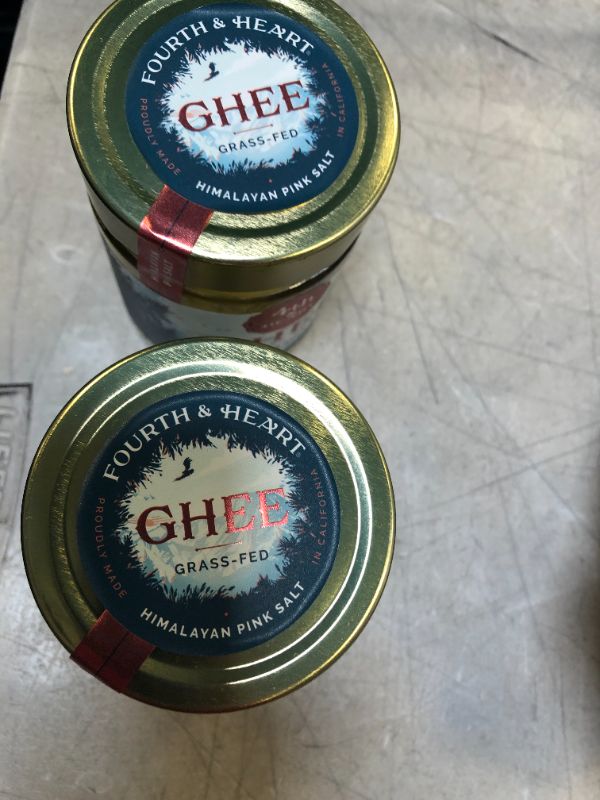 Photo 3 of 2 pack Himalayan Pink Salt Grass-Fed Ghee Butter by 4th & Heart, 9 Ounce, Keto, Pasture Raised, Non-GMO, Lactose Free, Certified Paleo\--best by March 2022