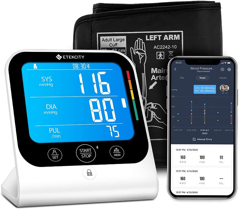 Photo 1 of Etekcity Bluetooth Blood Pressure Monitor
