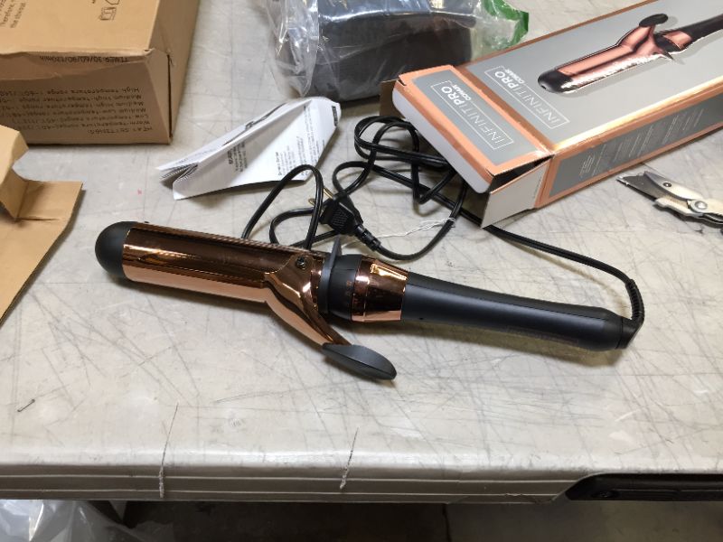 Photo 2 of INFINITIPRO BY CONAIR Rose Gold Titanium 1 1/2-Inch Curling Iron
