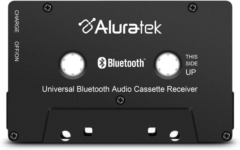 Photo 1 of Aluratek Universal Bluetooth Audio Cassette Receiver, Built-in Rechargeable Battery, Up to 8 Hours Playtime, Audio Receiving up to 33 Feet
