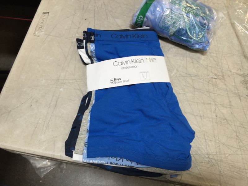 Photo 2 of Calvin Klein Boys' Modern Cotton Assorted Boxer Briefs Underwear, Multipack (XL)